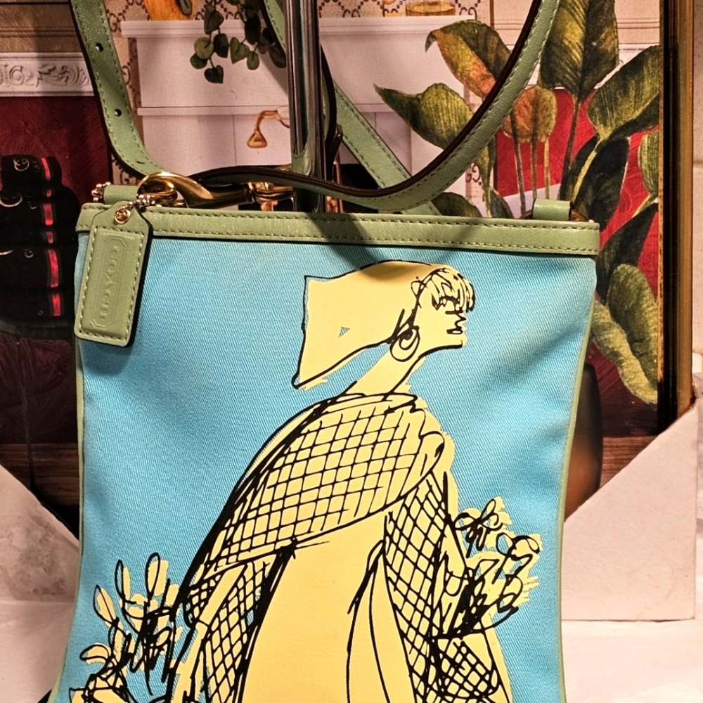 Coach - Vintage Bonnie Cashin‐Turquoise Crossbody Bag